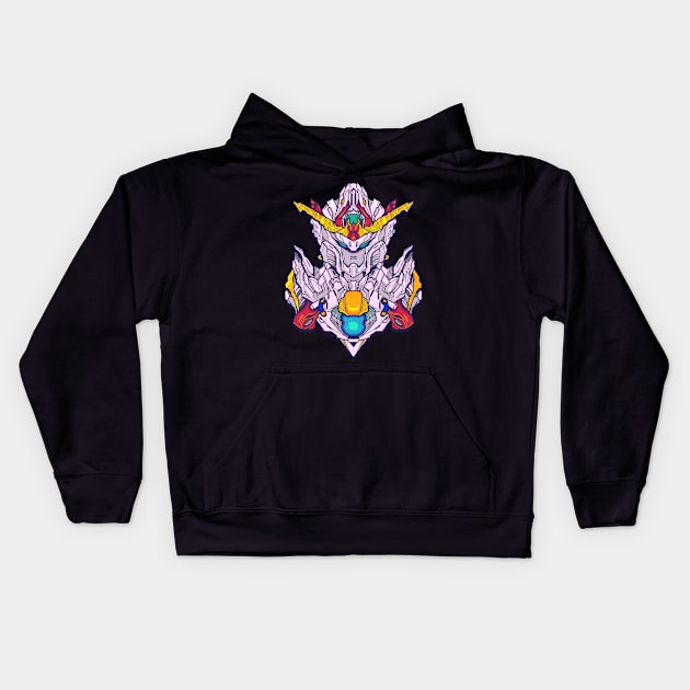 Gundam Fan art Kids Hoodie by ffsfikri